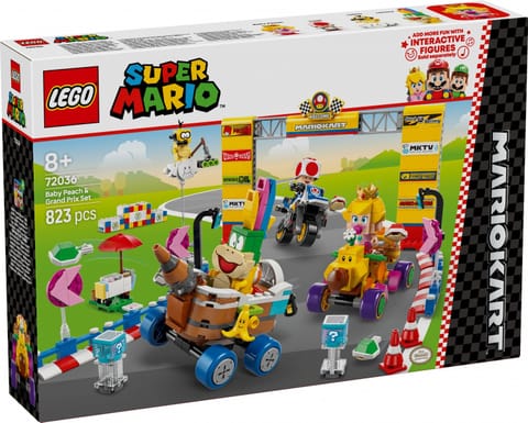 ⁨Klocki Super Mario 72036 Mario Kart - Zestaw Baby Peach i Grand Prix⁩ w sklepie Wasserman.eu