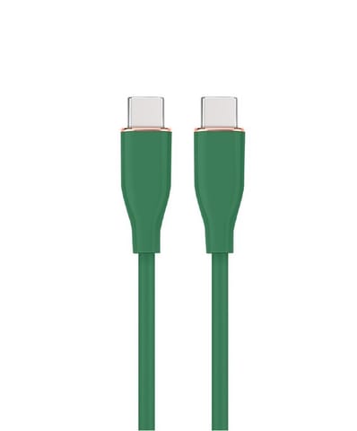 Type-C Power Delivery (PD) charging and data cable green at Wasserman.eu