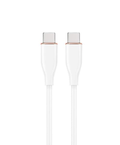 ⁨Kabel USB C(M) do USB C(M) 1.5M biały⁩ w sklepie Wasserman.eu