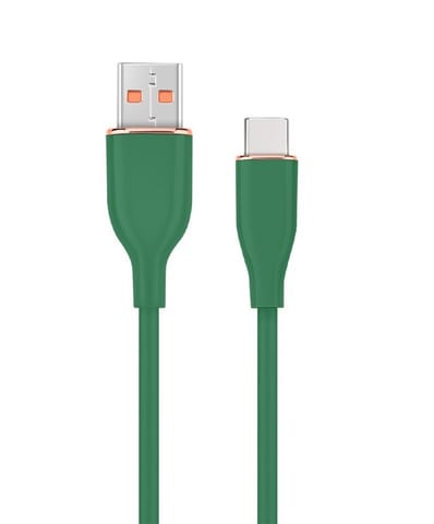 ⁨Type-C USB charging and data cable, 1.5 m, green⁩ at Wasserman.eu