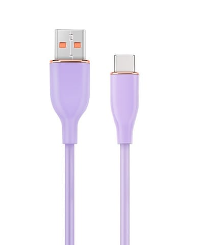 ⁨Kabel USB A do USB C 1.5M fioletowy⁩ w sklepie Wasserman.eu