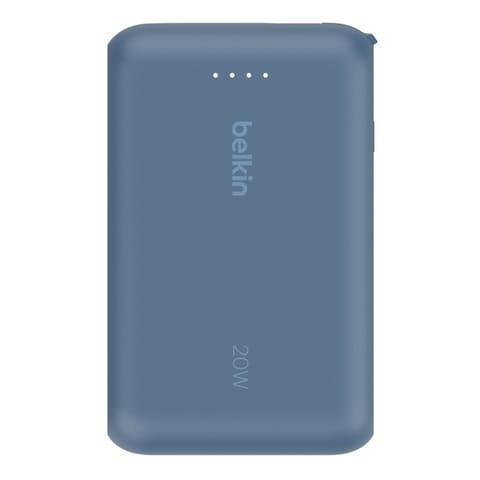 ⁨PowerBank BoostCharge 10k mAh 20w wbudowany kabel-C, port-C, niebieski⁩ w sklepie Wasserman.eu