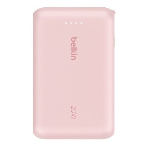 ⁨PowerBank BoostCharge 10k mAh 20w wbudowany kabel-C, port-C, różowy⁩ w sklepie Wasserman.eu