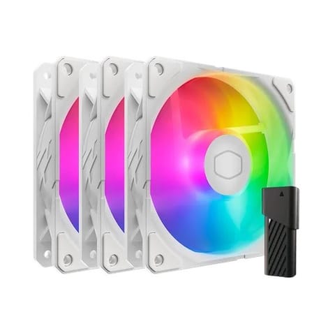 ⁨Wentylator SickleFlow Edge 120 ARGB White 3-pack⁩ w sklepie Wasserman.eu