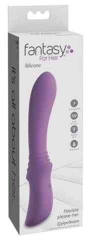 ⁨Fantasy For Her Wibrator Elastyczny 18,5cm Stymulacja Punktu G Fioletowy⁩ w sklepie Wasserman.eu