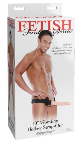 ⁨Fetish Fantasy Series Uprząż z Wibrującym Nakładanym Modelem, pilot, 25 cm⁩ w sklepie Wasserman.eu