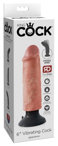 ⁨Pipedream King Cock 20 cm Model z Przyssawką Jasny Beżowy PVC⁩ w sklepie Wasserman.eu