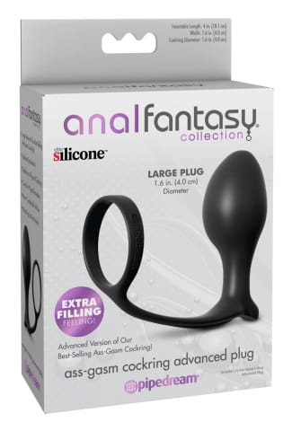 ⁨Anal Fantasy - Korek Analny Z Pierścieniem 10 Cm⁩ w sklepie Wasserman.eu
