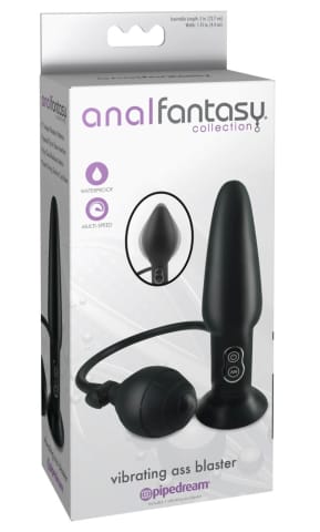 ⁨Anal Fantasy - Korek Analny Z Wibracjami I Pompką 17 Cm⁩ w sklepie Wasserman.eu