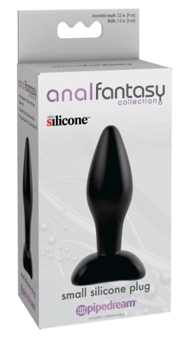 ⁨Pipedream Anal Fantasy Elite Plug silikonowy mały 9 cm czarny⁩ w sklepie Wasserman.eu