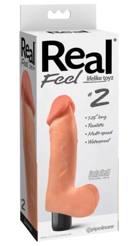 ⁨Pipedream Real Feel model z jądrami 19 cm, wodoodporny TPR, wibracje⁩ w sklepie Wasserman.eu