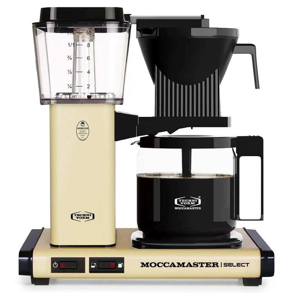 ⁨Moccamaster KBG Select Pastel Yellow Manual Combi coffee maker 1.25 L⁩ at Wasserman.eu