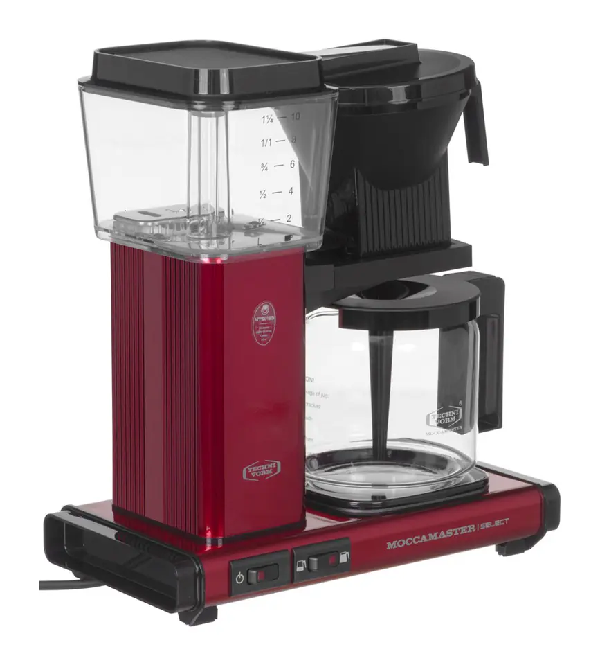 ⁨MOCCAMASTER KBG SELECT METALLIC RED DRIP COFFEE MAKER⁩ at Wasserman.eu