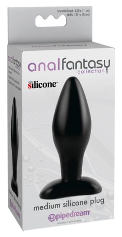 ⁨Pipedream Anal Fantasy Korek Stożkowy 12 cm Czarny Silikonowy⁩ w sklepie Wasserman.eu