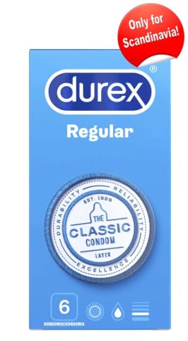 Durex Regular 6 szt. - prezerwatywy klasyczne, nawilżane, lateksowe w sklepie Wasserman.eu