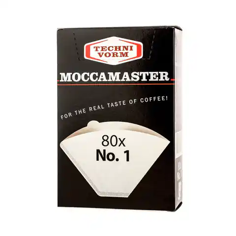 ⁨Moccamaster filtry papierowe nr 1, 80 sztuk⁩ w sklepie Wasserman.eu