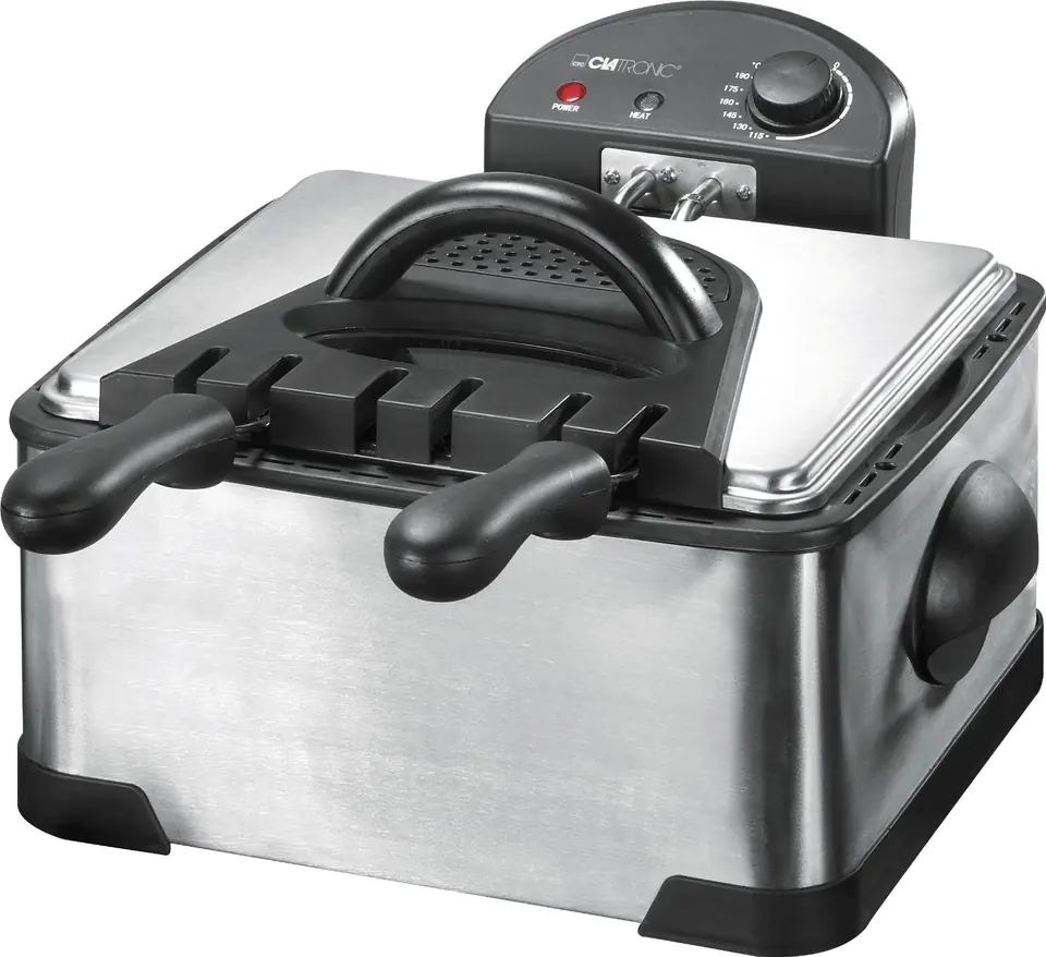 Clatronic FR 3195 4 L Double Black,Stainless steel 2000 W at Wasserman.eu