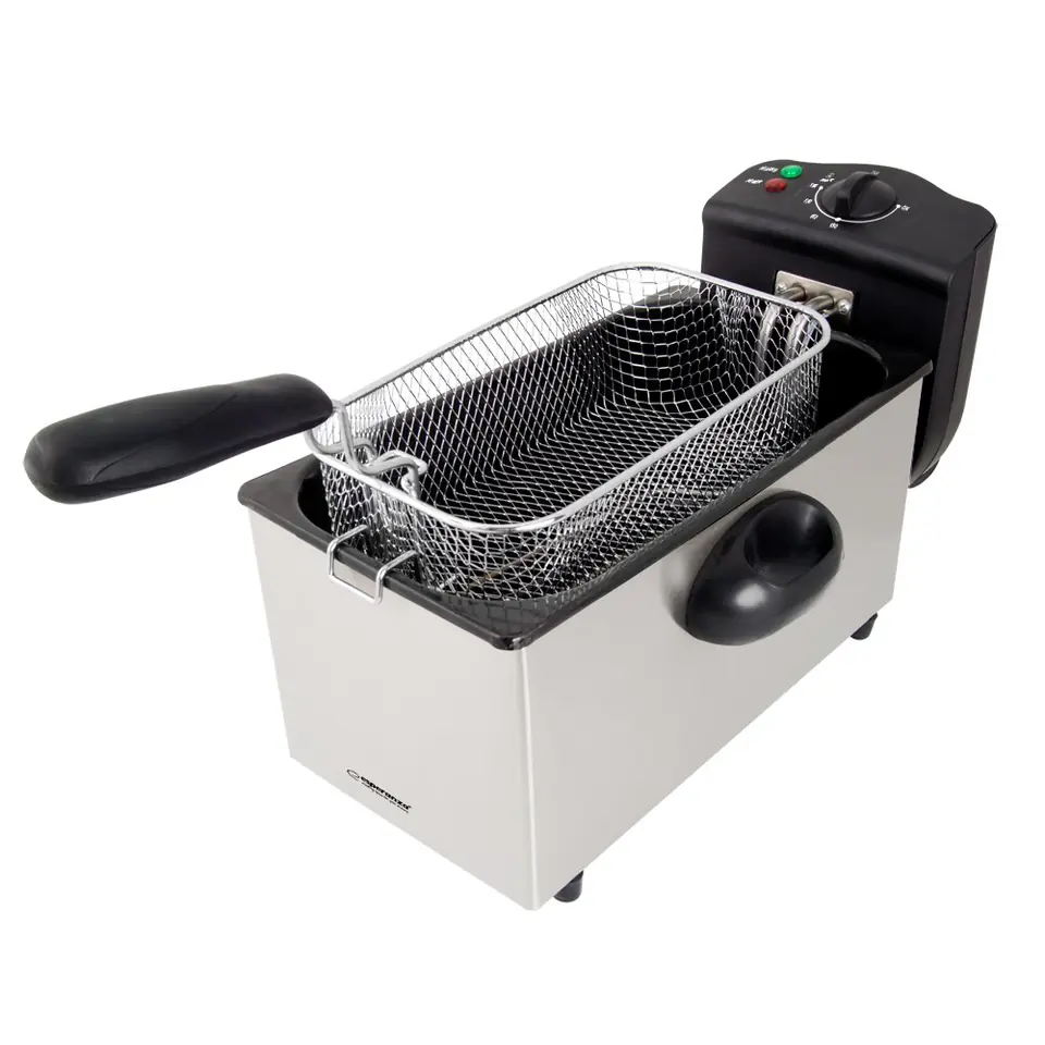 ⁨Esperanza EKG010 Deep Fryer 3 L, 2000W Inox⁩ at Wasserman.eu