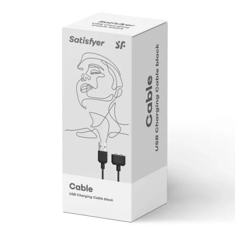 Kabel do ładowania - Satisfyer USB Charging Cable Black w sklepie Wasserman.eu