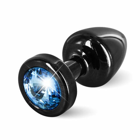 ⁨Plug analny - Diogol Anni Round Black & Blue 25 mm⁩ w sklepie Wasserman.eu