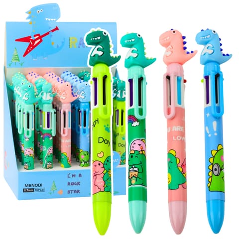 ⁨Długopis Figurka Dinozaura Wielokolorowy 0.7mm⁩ w sklepie Wasserman.eu