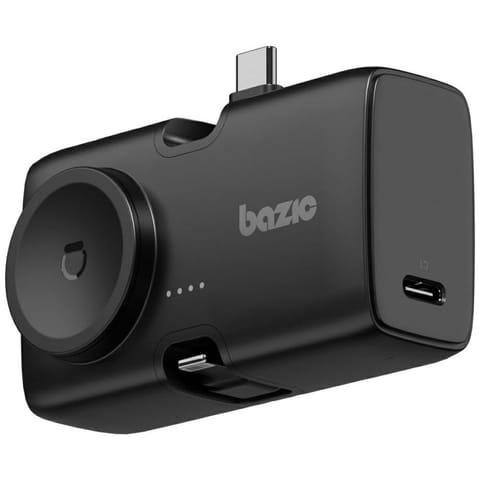 ⁨PowerBank 3w1 Bazic Koda 5000mAh PD20W   USB-C/Lightning czarny⁩ w sklepie Wasserman.eu