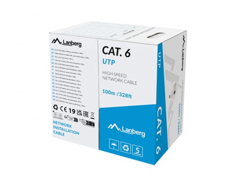⁨Kabel LAN UTP kat.6 100 M CU LCU6-11CU-0100-⁩ at Wasserman.eu