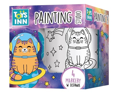 Mug to color in - Cat in space at Wasserman.eu