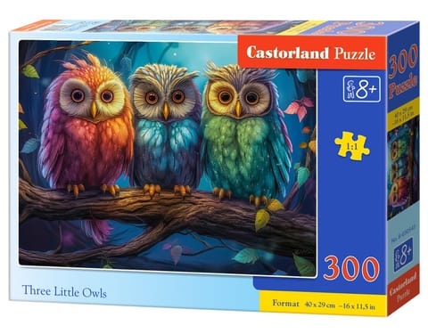 ⁨Puzzle 300 pieces Three Little Owls⁩ at Wasserman.eu