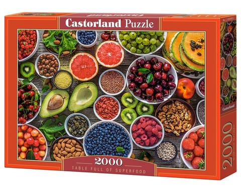 ⁨Puzzle 2000 pieces Table Full of Superfood⁩ at Wasserman.eu