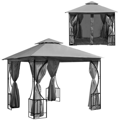 Namiot pawilon ogrodowy 2w1 3x3 m moskitiera i pełne ścianki MultiGarden w sklepie Wasserman.eu