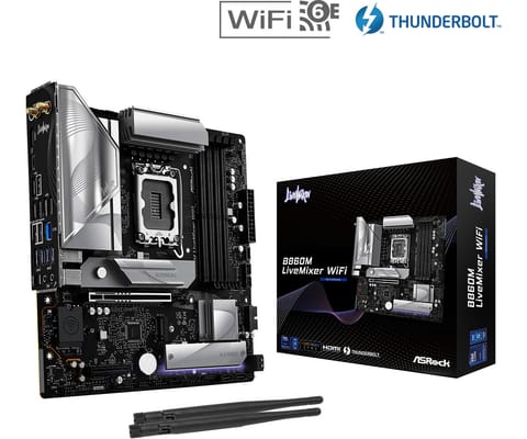 ⁨Motherboard B860M LIVEMIXER WIFI s1 851 4DDR5 mATX⁩ at Wasserman.eu
