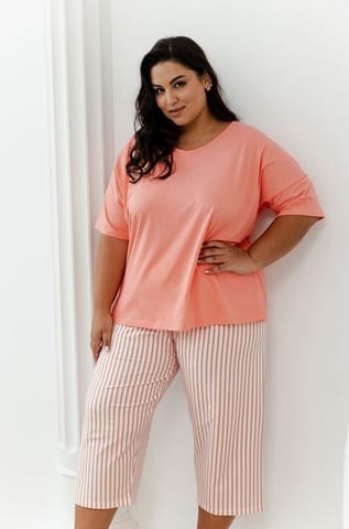 ⁨Piżama Eloise 3376 Brzoskwiniowa (Rozmiar XXXXXL)⁩ w sklepie Wasserman.eu