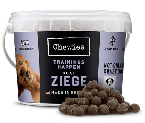 ⁨Chewies Trainings-Happen Goat bucket 300g⁩ at Wasserman.eu