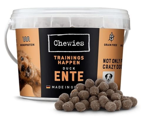 ⁨Chewies Trainings-Happen Duck bucket 300g⁩ at Wasserman.eu