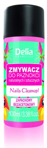 ⁨DELIA Zmywacz do paznokci sztucznych i naturalnych zapachowy, bezacetonowy 100 ml⁩ w sklepie Wasserman.eu