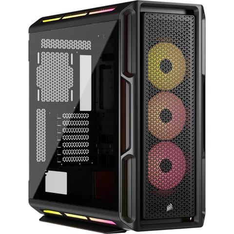 ⁨Case iCUE 5000T LX RGB Mid Tower Black⁩ at Wasserman.eu