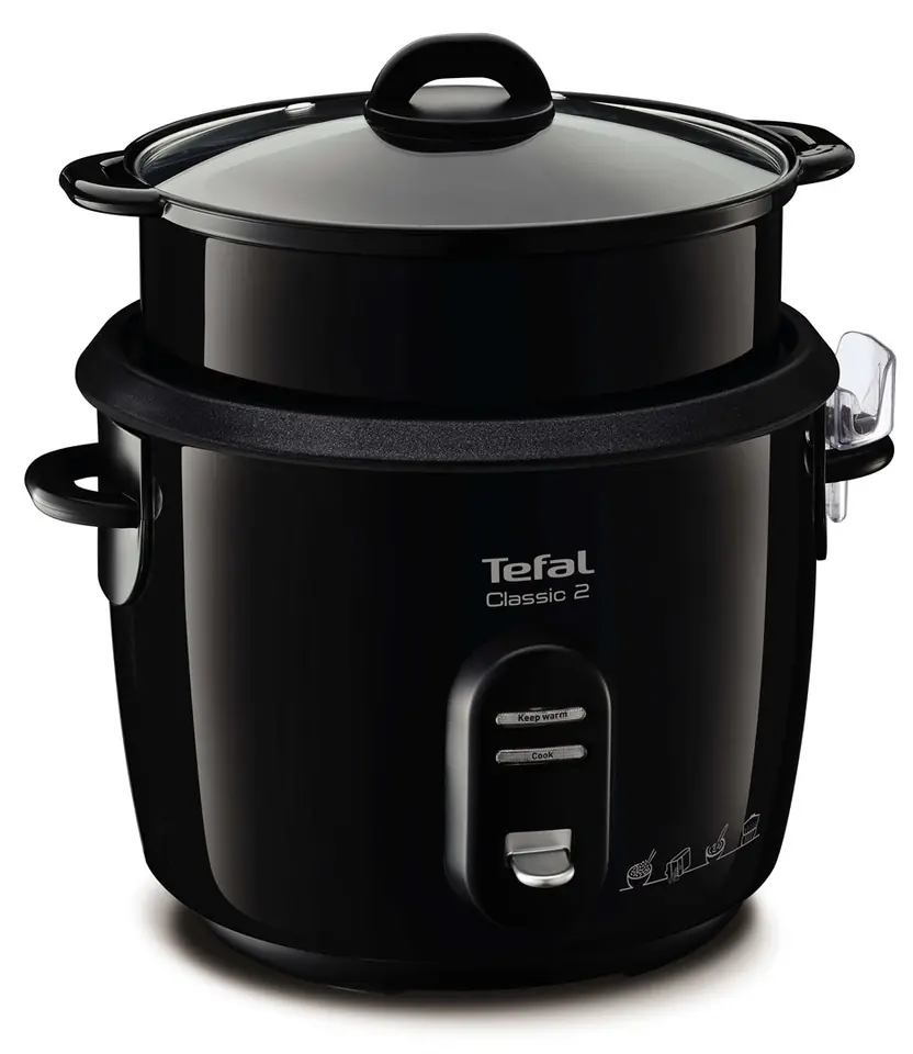 ⁨TEFAL CLASSIC 2 RK1038 Electric pot Rice cooker 5 l 700 W (RK103811) Black⁩ at Wasserman.eu