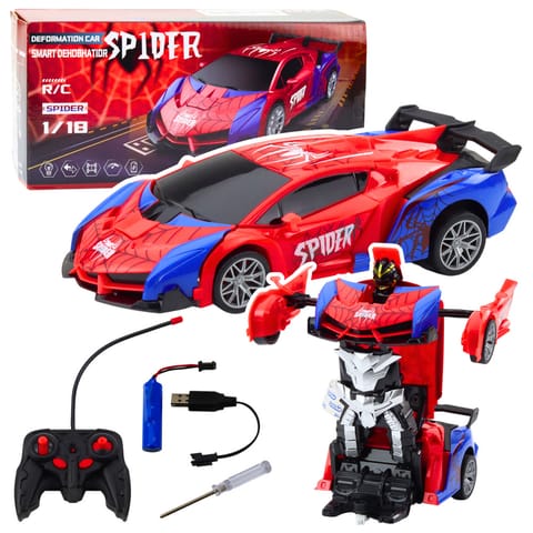 ⁨Samochód Robot Spider Pająk Zdalnie Sterowany 2w1 Światła Dźwięki⁩ w sklepie Wasserman.eu