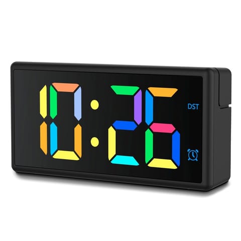 ⁨ibiza digital alarm clock black⁩ at Wasserman.eu