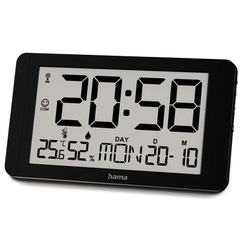 ⁨cuba digital wall clock black⁩ at Wasserman.eu