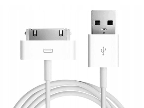 ⁨30 pin USB cable for iPhone 4 4S 3GS 3G 3 iPod iPad 2 3 - Replacement⁩ at Wasserman.eu