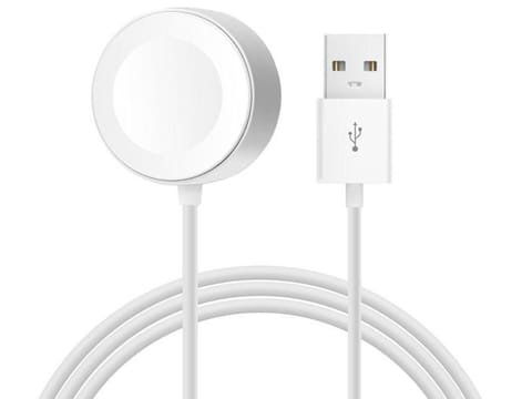 ⁨Apple Watch 5, 4, 3, 2, 1 1m charging cable charger white⁩ at Wasserman.eu