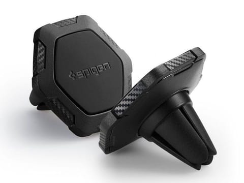 ⁨Uchwyt samochodowy Spigen Kuel QS11 magnetyczny do kratki black⁩ w sklepie Wasserman.eu