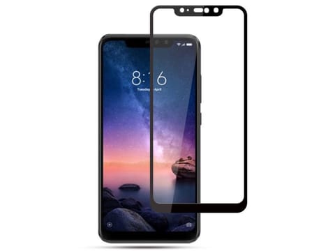 ⁨Szkło Mocolo Full Glue do Xiaomi Redmi Note 6 Pro czarne⁩ w sklepie Wasserman.eu