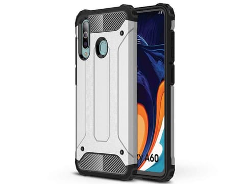 ⁨Etui Alogy Hard Armor do Samsung Galaxy A60/M40 srebrne⁩ w sklepie Wasserman.eu