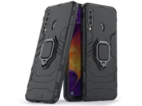 ⁨Etui Alogy Stand Ring Armor do Samsung Galaxy A60/M40 czarne⁩ w sklepie Wasserman.eu