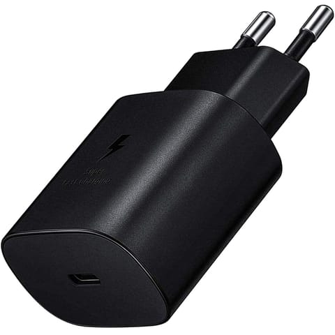 ⁨Wall charger Samsung EP-TA800EBE 25W for Galaxy A70 Black⁩ at Wasserman.eu