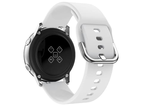 ⁨Gumowy Uniwersalny pasek sportowy Alogy soft band do smartwatcha 20mm Biały⁩ w sklepie Wasserman.eu