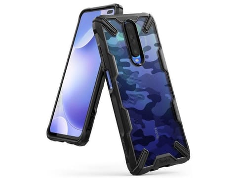 ⁨Etui Ringke Fusion X do Xiaomi Redmi K30/ Poco X2 Camo Black⁩ w sklepie Wasserman.eu